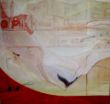 Neerstrijken in vrijheid - Gonny Geurts - 100x100 cm - mixed materials op doek.jpg